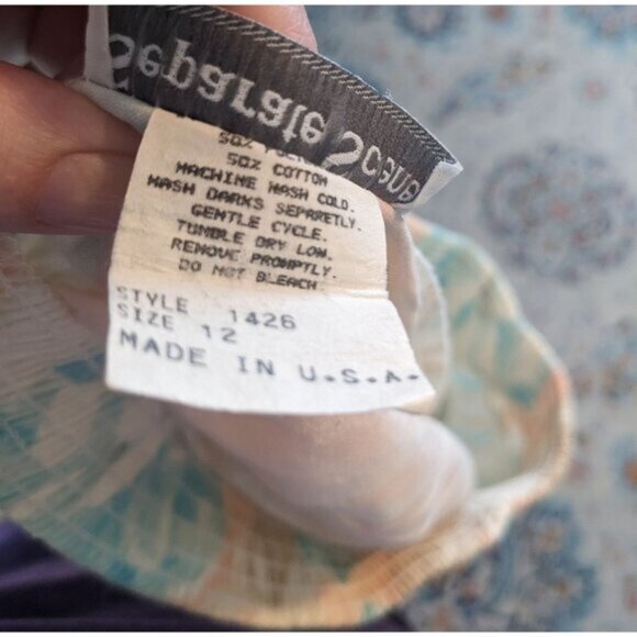 Vintage 80's Separate Scene‎ Pastel Floral Skirt with Pockets - 12 - Made in USA - Picture 5 of 8